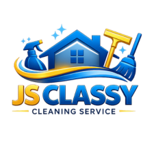 js classy cleaning logo footer